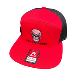 SKULL GANGSTER RED FLAT BILL