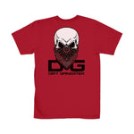 SKULL RED BANDANA GANGSTER TEE