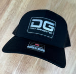 DG Black Leather Patch Hat